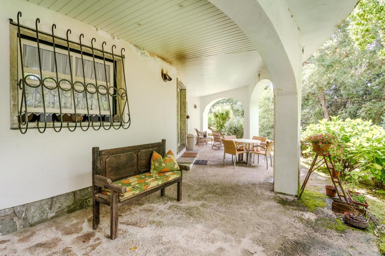 Quinta biológica, com vista, na Serra de Sintra Exterior foto